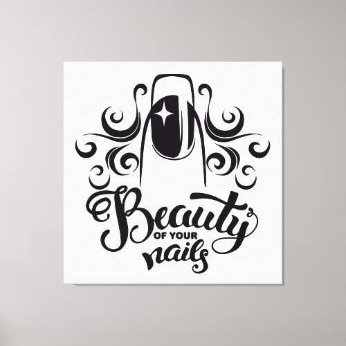 Beauty of Your Nails Canvas Print