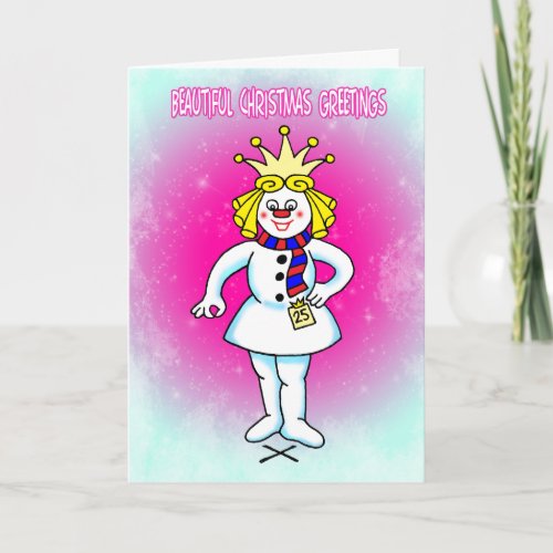Beauty Pageant Christmas Card