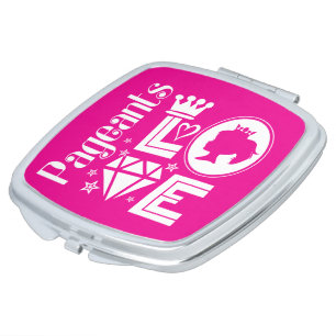 Beauty Pageant Princess Compact Mirror