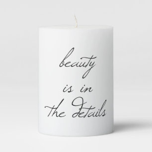 Beauty Pillar Candle