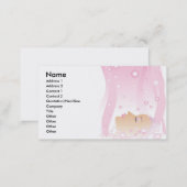 Beauty Pink Bubbles Business Card (Front/Back)