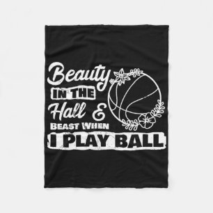Beauty Play Bysketbyll Player Girl Byller Sporty B Fleece Blanket