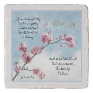 Beauty Poem (written by me & photography by me)) Trivet