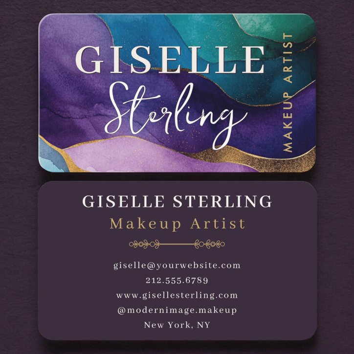 Beauty Professional Makeup Artist Business Card