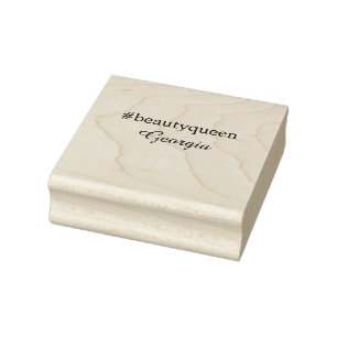 Beauty queenhashtag light red add name girl boss rubber stamp