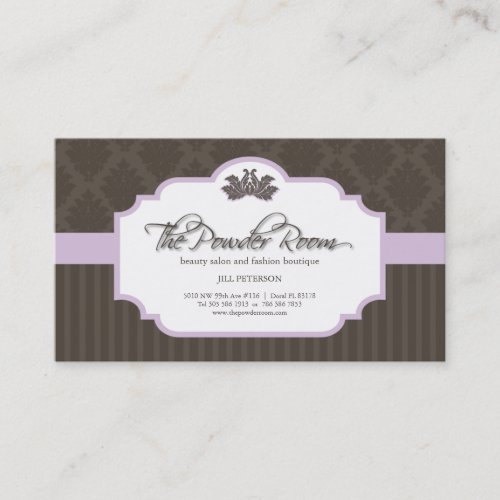 Beauty Salon and Fashion Boutique Business Card