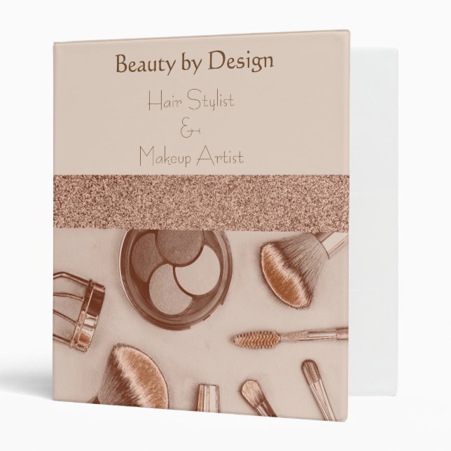 Beauty Salon and Makeup Artist Appointment Binder (Front/Inside)