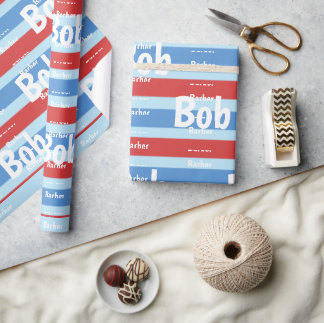 Beauty Salon, Barbershop Barber  Wrapping Paper