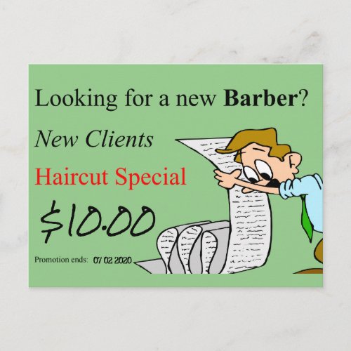 Beauty Salon Barbershops Nail Salon Postcards