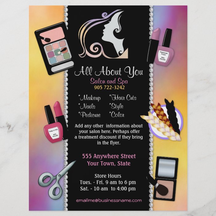 Beauty Salon   Beautician and Spa Flyer