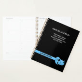 Beauty Salon Blue Faux Glitter Appointment   Planner (Display)