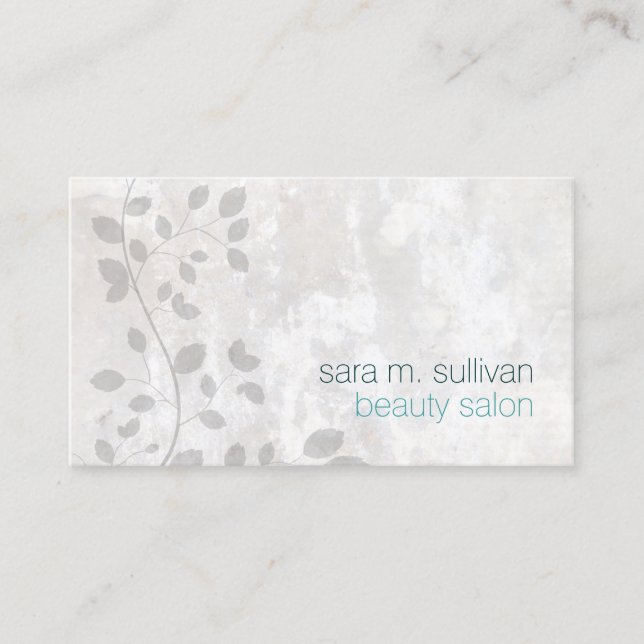 Beauty Salon Bold Simple Grunge Business Card (Front)