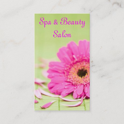 Customizable Beauty Salon Business Card