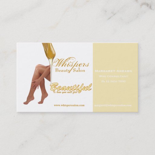 Customizable Beauty Salon Business Card