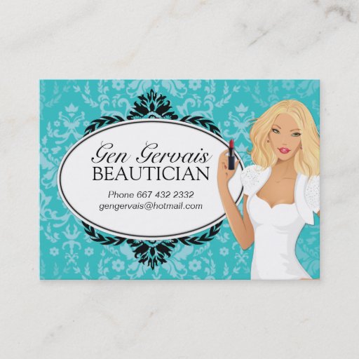 Customizable Beauty Salon Business Card