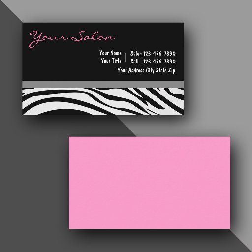 Customizable Salon Business Cards