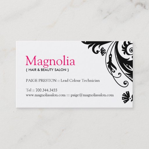 Customizable Beauty Salon Business Cards