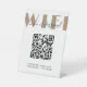 Beauty Salon Cafe Wifi Network QR Code Pedestal Sign | Zazzle