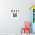Beauty Salon Cafe Wifi Network QR Code Poster | Zazzle