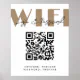 Beauty Salon Cafe Wifi Network QR Code Poster | Zazzle