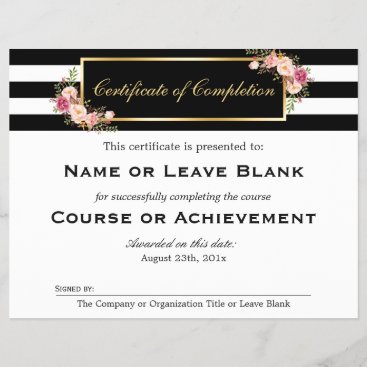 Beauty Salon Course Certificate of Completion