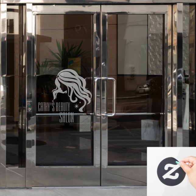 Beauty Salon Custom Business Window Cling (Office Door)