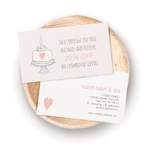 Beauty Salon Customer Appreciation Birthday Coupon