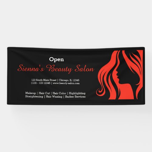 Beauty Salon firebrick Banner