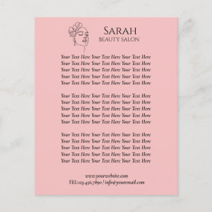 Beauty salon flyer
