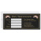 Beauty Salon Gift Certificate Gold Floral Stripes