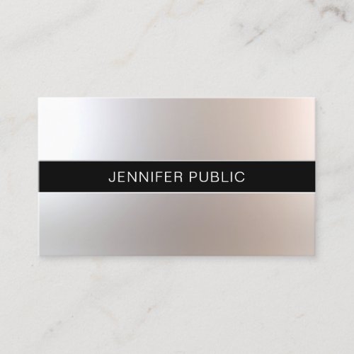 Beauty Salon Hair Stylist Fashionable Glam Plain Business Card