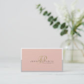 Beauty Salon Hair Stylist Photographer Pearl Luxe Business Card (Standing Front)