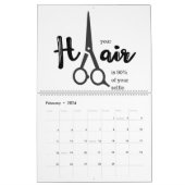 Beauty Salon Hairdresser Hairstylist Calendar | Zazzle