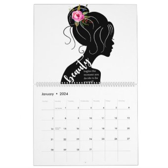 Beauty Salon Hairdresser Hairstylist Calendar | Zazzle