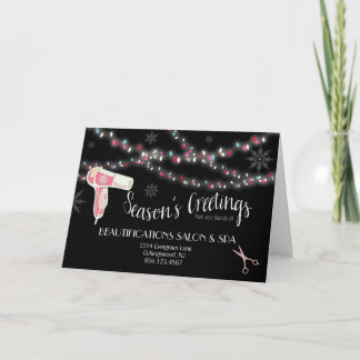 Beauty Salon Holiday Greeting Card