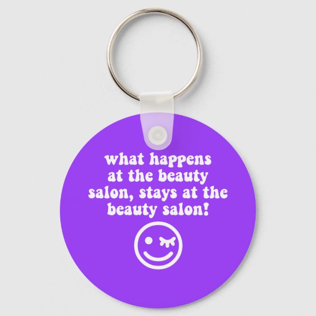 Beauty salon keychain (Front)