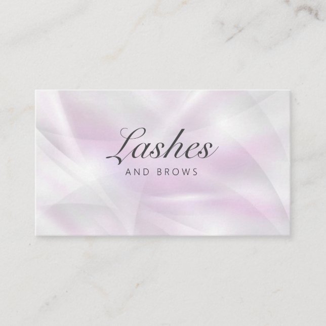 Beauty Salon Lashes and Brows Business Card (Front)