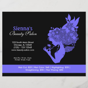 Beauty Salon (Light Slate Blue) Flyer