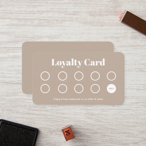 Beauty Salon Loyalty Card professional lashes