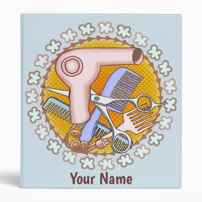 Beauty Salon Magic 3 Ring Binder (Front)