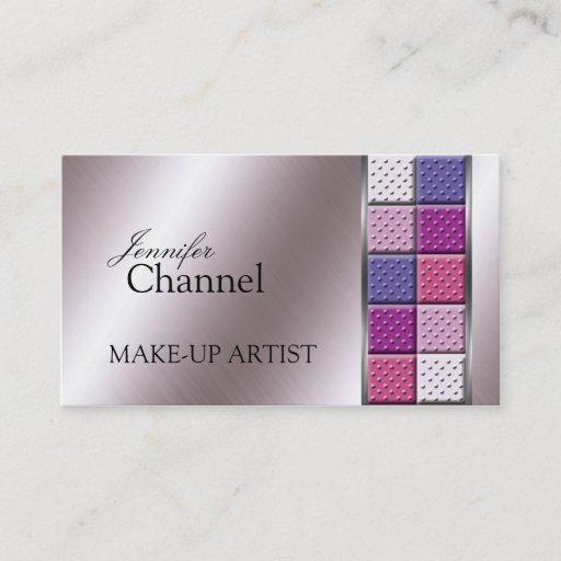 Customizable Beauty Salon Make-Up Artist Business Cards