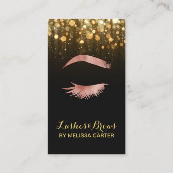 Beauty Salon Makeup Artist Brows Lash Extensions Business Card by businesscardsdepot at Zazzle