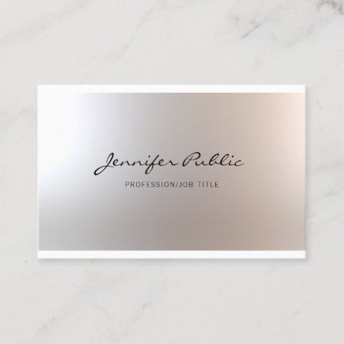 Beauty Salon Makeup Artist Elegant Fine Glam Plain Business Card