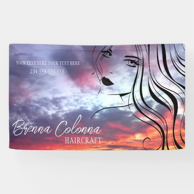 beauty salon makeup artist hairstylist esthetician banner (Horizontal)