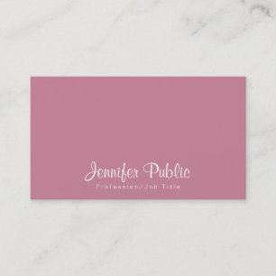 Beauty Salon Makeup Artist Modern Plain Business Card