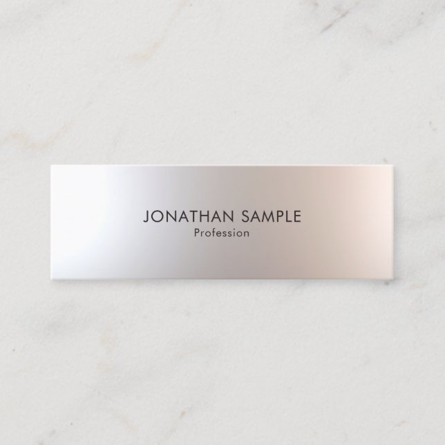 Beauty Salon Makeup Artist Professional Modern Mini Business Card (Front)