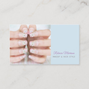 beauty salon manicure nail artist business card