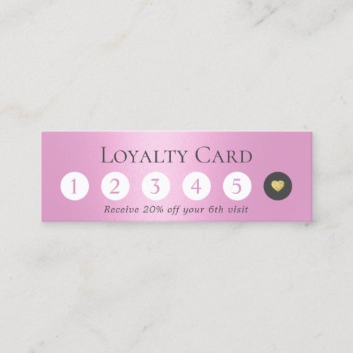 Beauty Salon Modern Pink Girly Loyalty