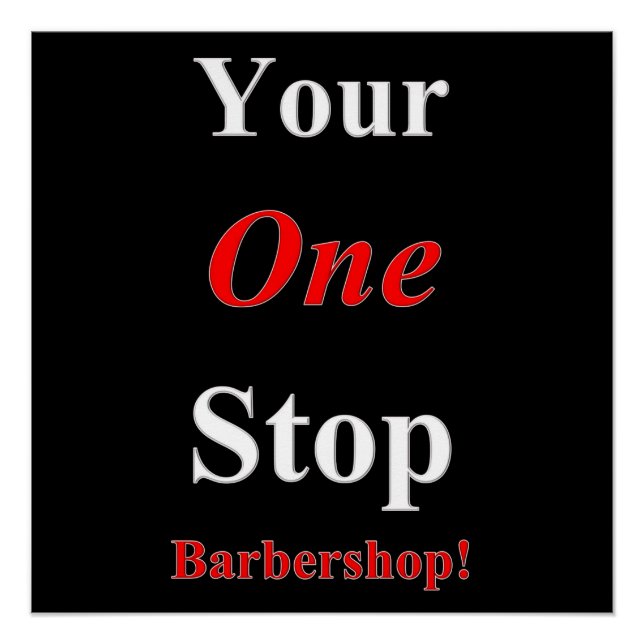 Beauty Salon, Nail salon, barbershop posters (Front)