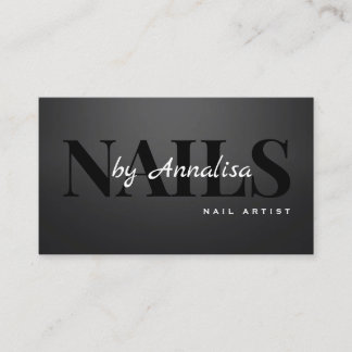 Beauty Salon Nails Business Card